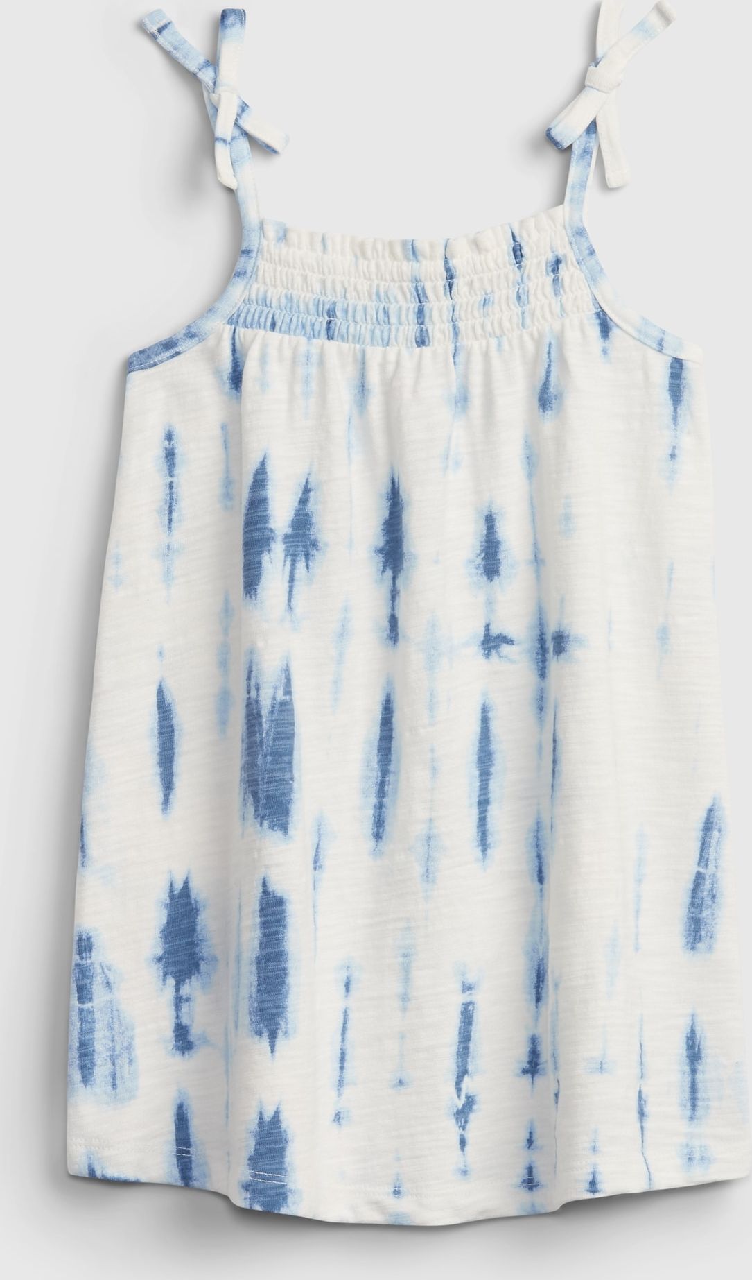 GAP bílé dětské šaty tie smock dress - 12-18M - obrázek 1