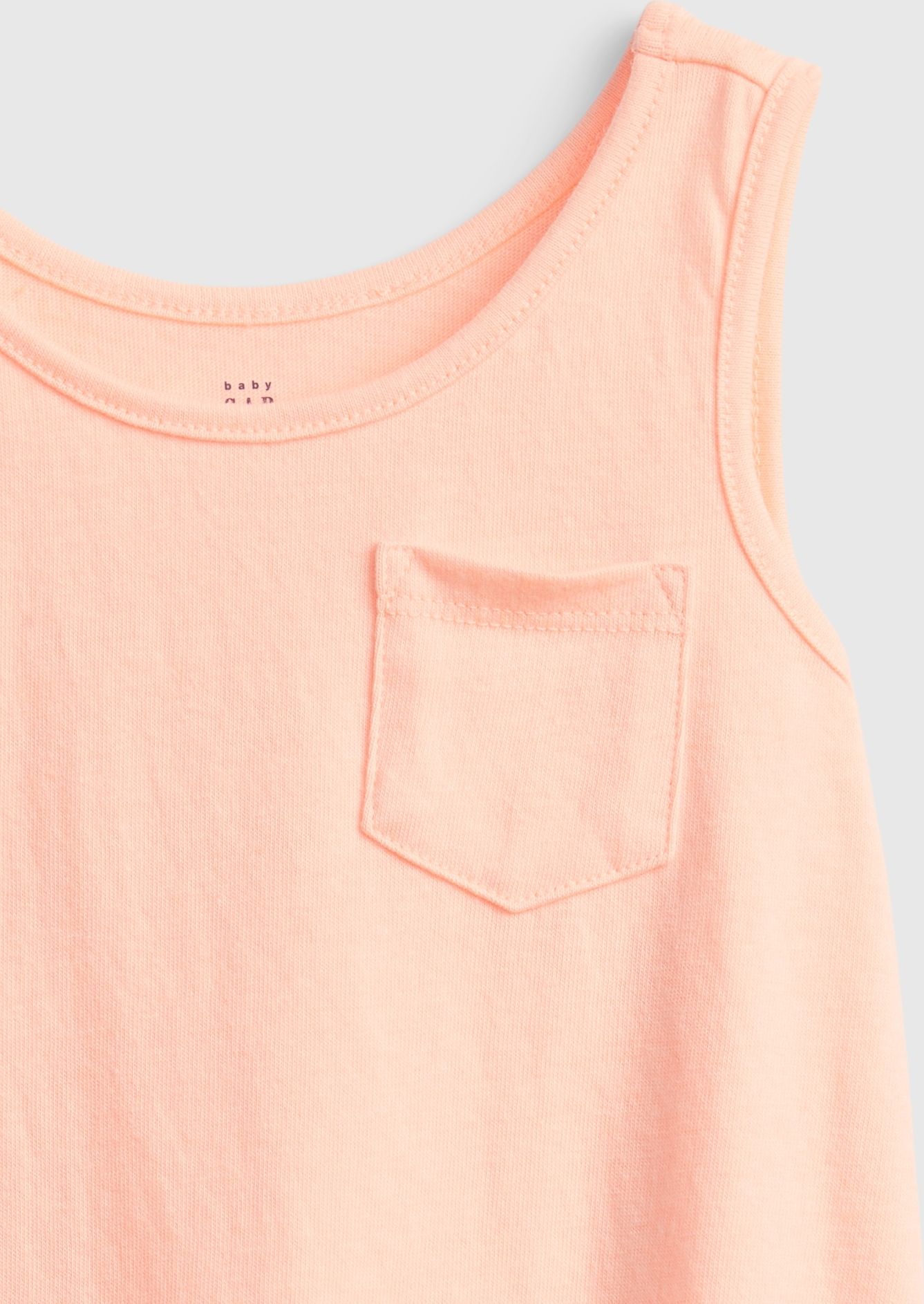 GAP oranžové dětské šaty Tank Dress - 12-18M - obrázek 3