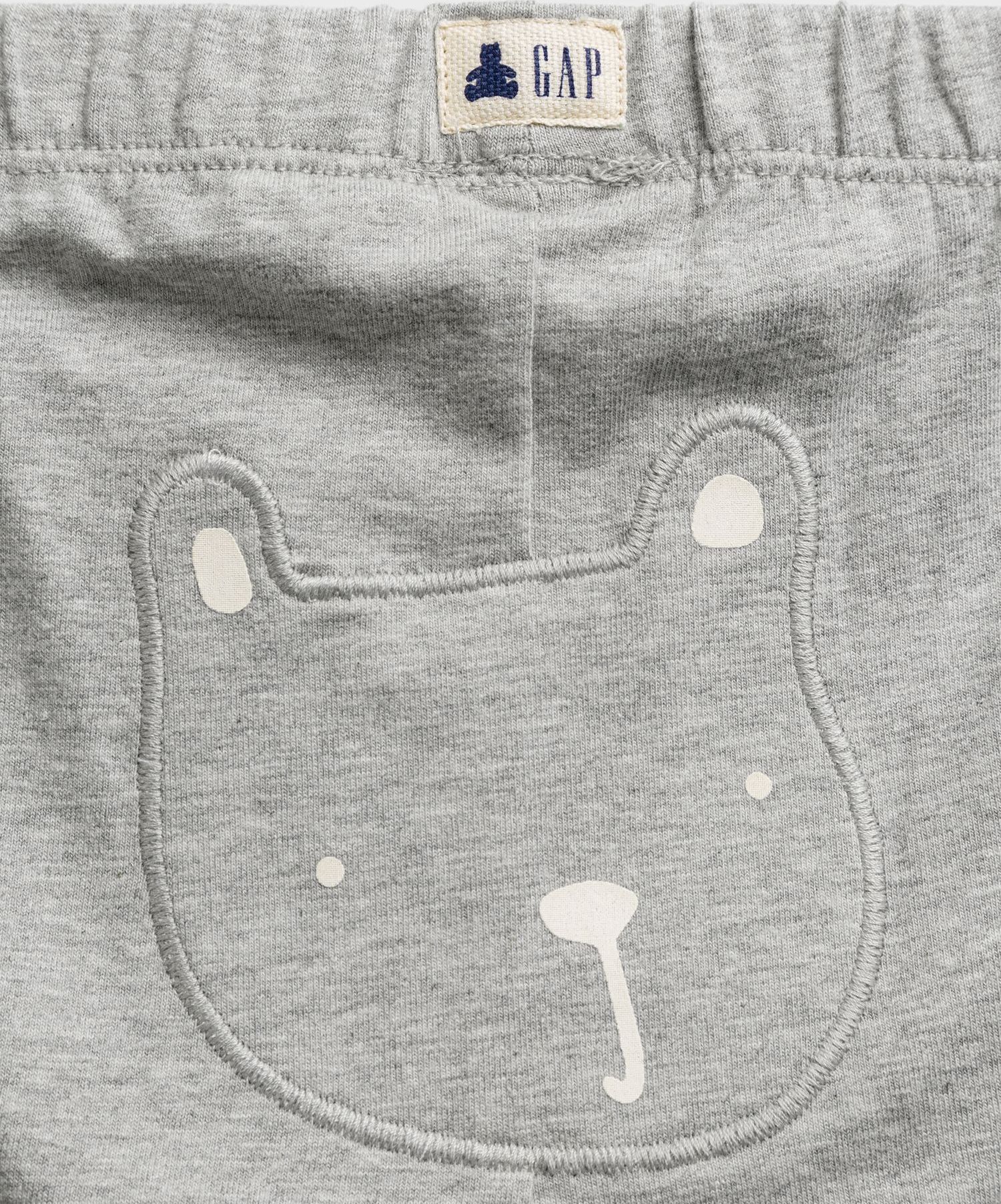 GAP šedé dětské legíny bear - 12-18M - obrázek 3