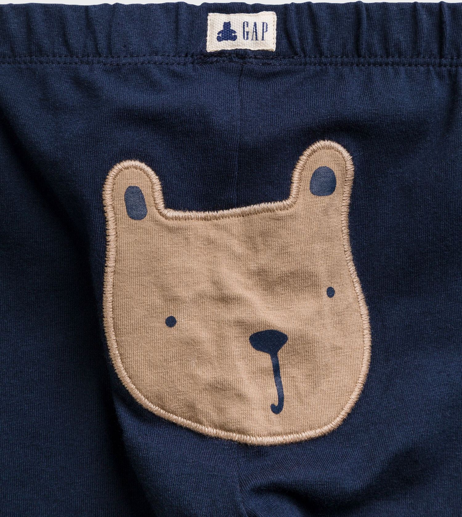 GAP tmavě modré dětské legíny bear - 12-18M - obrázek 3