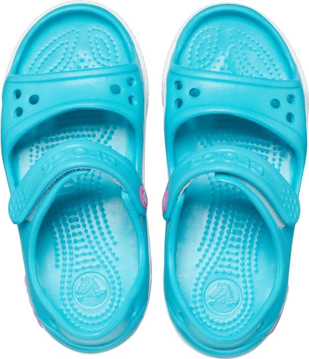 Crocs tyrkysové dívčí sandály Crocband II Sandal PS Digital Aqua - 29/30 - obrázek 3