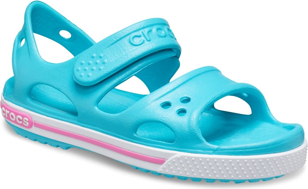 Crocs tyrkysové dívčí sandály Crocband II Sandal PS Digital Aqua - 29/30 - obrázek 4