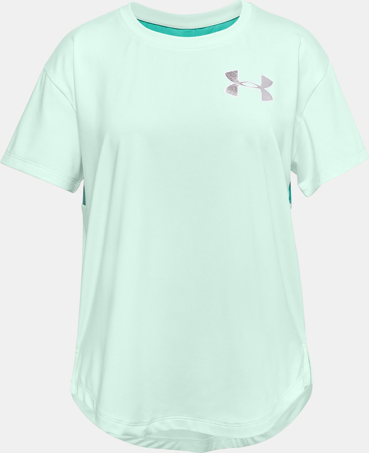 Under Armour dívčí tričko Armour HG SS-BLU - 140-152 - obrázek 1