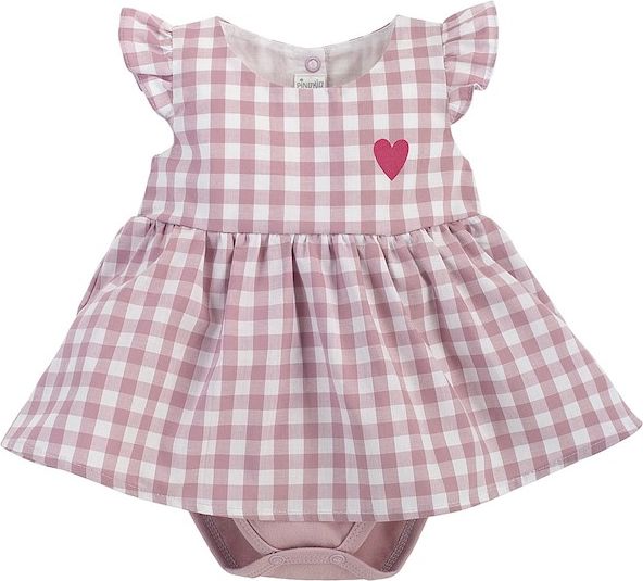PINOKIO Šaty body Pink Sweet cherry vel. 80 - obrázek 1