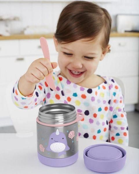 SKIP HOP Zoo Termoska na jídlo se lžičko/vidličkou Narval 325 ml, 3+ + AQUAINT 500 ml - obrázek 5