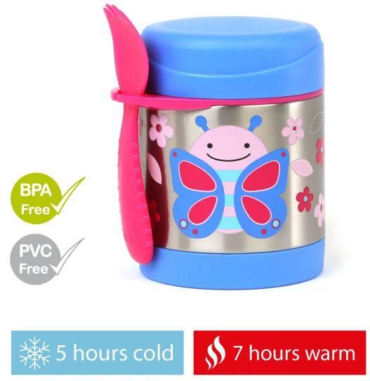 SKIP HOP Zoo Termoska na jídlo se lžičko/vidličkou Motýlek 325 ml, 3+ + AQUAINT 500 ml - obrázek 2