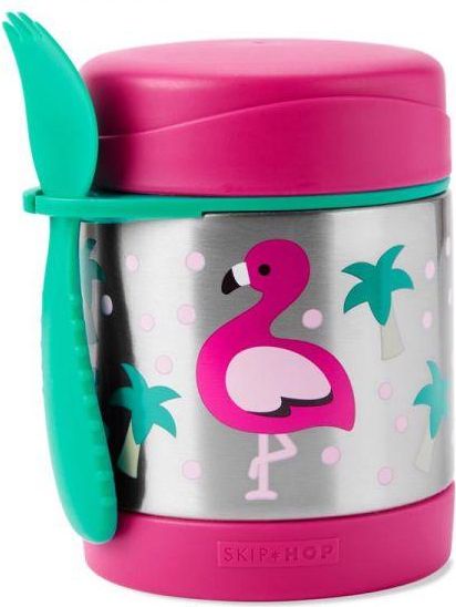 SKIP HOP Zoo Termoska na jídlo se lžičko/vidličkou Plameňák 325 ml, 3+ + AQUAINT 500 ml - obrázek 3
