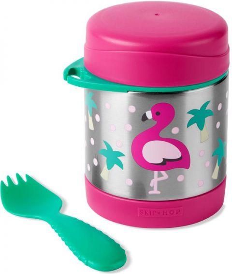 SKIP HOP Zoo Termoska na jídlo se lžičko/vidličkou Plameňák 325 ml, 3+ + AQUAINT 500 ml - obrázek 4