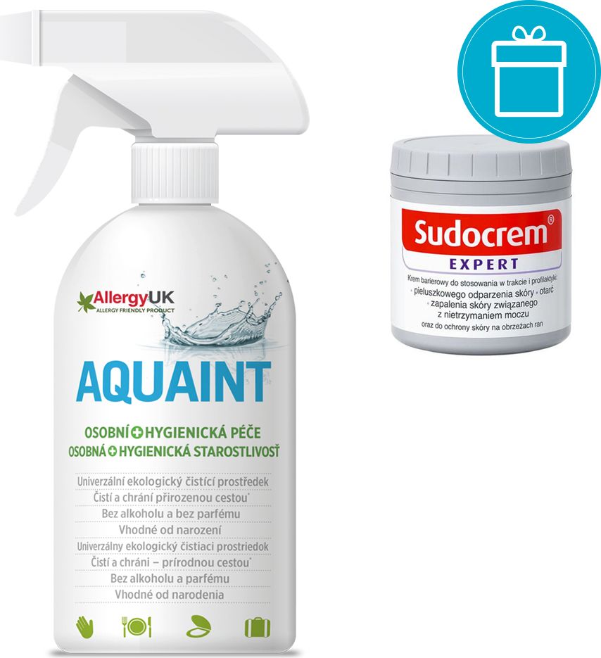 SUDOCREM Krém Sudocrem Expert 125 g + AQUAINT 500 ml - obrázek 1