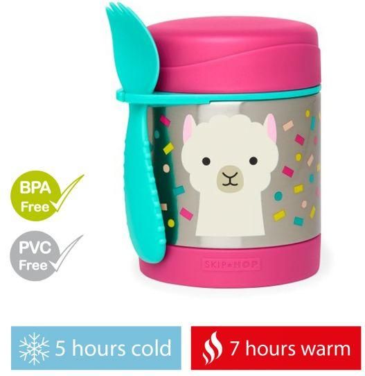 SKIP HOP Zoo Termoska na jídlo se lžičko/vidličkou Lama 325 ml, 3+ + AQUAINT 500 ml - obrázek 2