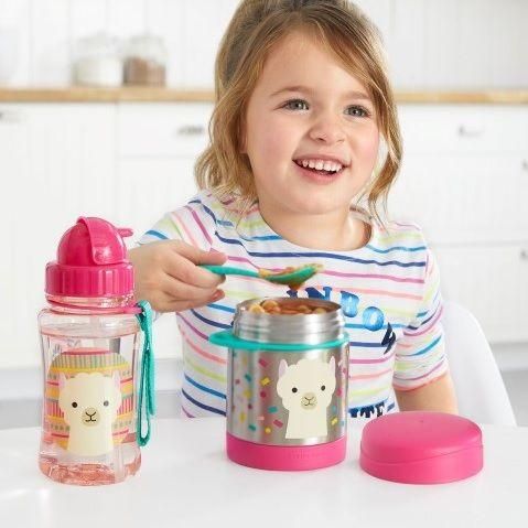SKIP HOP Zoo Termoska na jídlo se lžičko/vidličkou Lama 325 ml, 3+ + AQUAINT 500 ml - obrázek 3