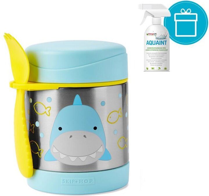 SKIP HOP Zoo Termoska na jídlo se lžičko/vidličkou Žralok 325 ml, 3+ + AQUAINT 500 ml - obrázek 1