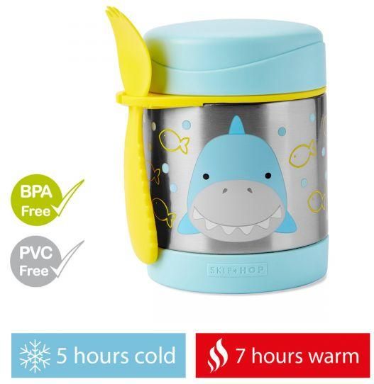 SKIP HOP Zoo Termoska na jídlo se lžičko/vidličkou Žralok 325 ml, 3+ + AQUAINT 500 ml - obrázek 2