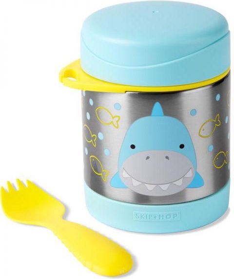 SKIP HOP Zoo Termoska na jídlo se lžičko/vidličkou Žralok 325 ml, 3+ + AQUAINT 500 ml - obrázek 4