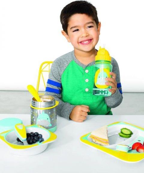 SKIP HOP Zoo Termoska na jídlo se lžičko/vidličkou Žralok 325 ml, 3+ + AQUAINT 500 ml - obrázek 8