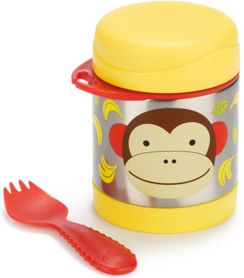 SKIP HOP Zoo Termoska na jídlo se lžičko/vidličkou Opička 325 ml, 3+ + AQUAINT 500 ml - obrázek 3