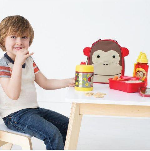 SKIP HOP Zoo Termoska na jídlo se lžičko/vidličkou Opička 325 ml, 3+ + AQUAINT 500 ml - obrázek 5