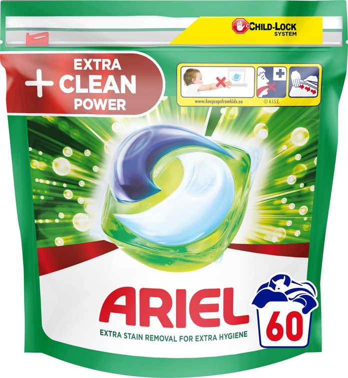 ARIEL Extra Clean kapsle na praní 60 ks - obrázek 1