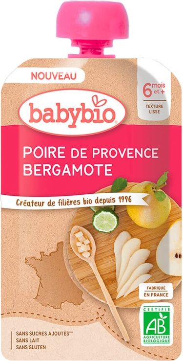 5x BABYBIO Hruška Bergamot 120 g - obrázek 2