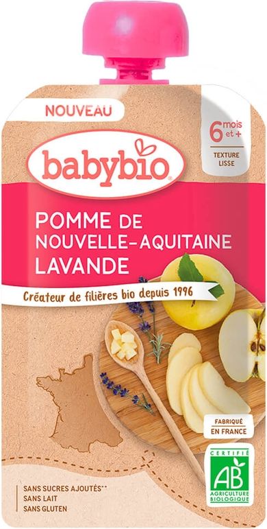 5x BABYBIO Jablko levandule 120 g - obrázek 2