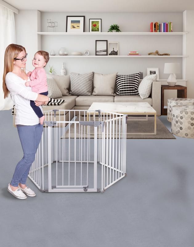 DREAMBABY Ohrádka bezpečnostní 3v1 bílá - obrázek 7