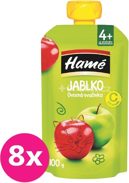 8x HAMÉ Kapsička Jablko 100 g - obrázek 1