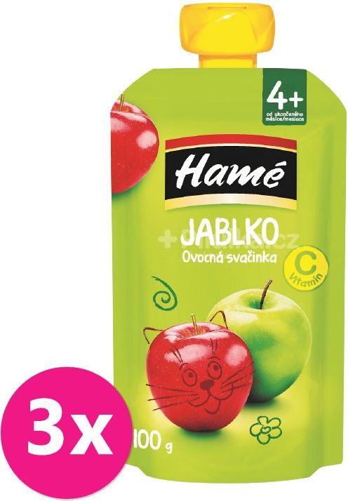 3x HAMÉ Kapsička Jablko 100 g - obrázek 1