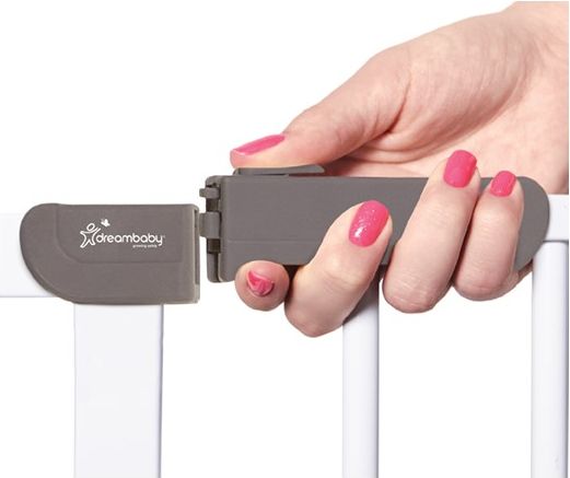 DREAMBABY Zábrana bezpečnostní kovová AVA 75-81 cm, bílá - obrázek 2