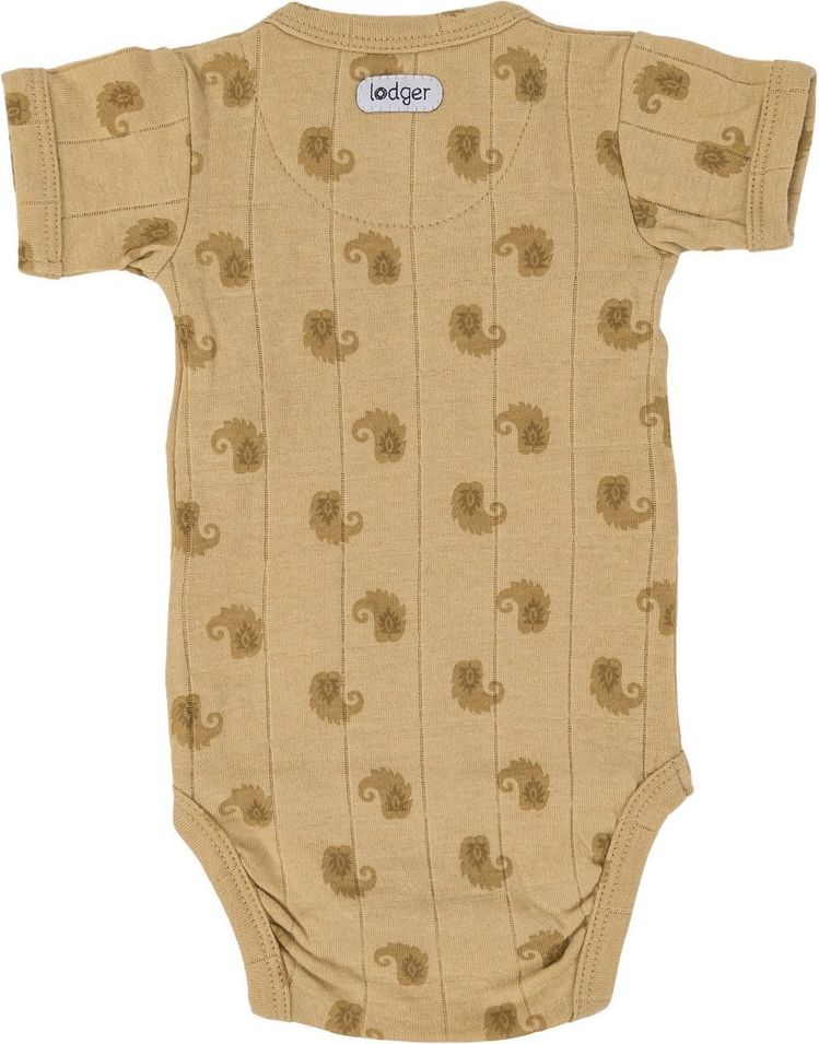 LODGER Body dětské s krátkými rukávy Romper Flame Tribe Sand vel. 62 - obrázek 2