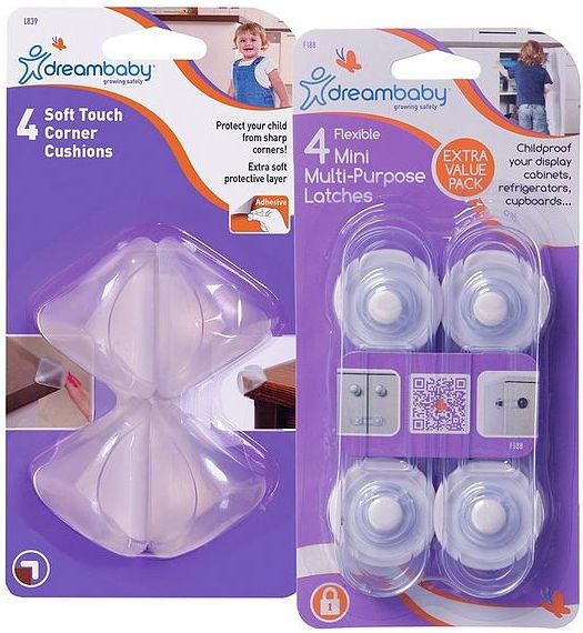 DREAMBABY Sada rohových ochran a zámků na skříně - obrázek 1