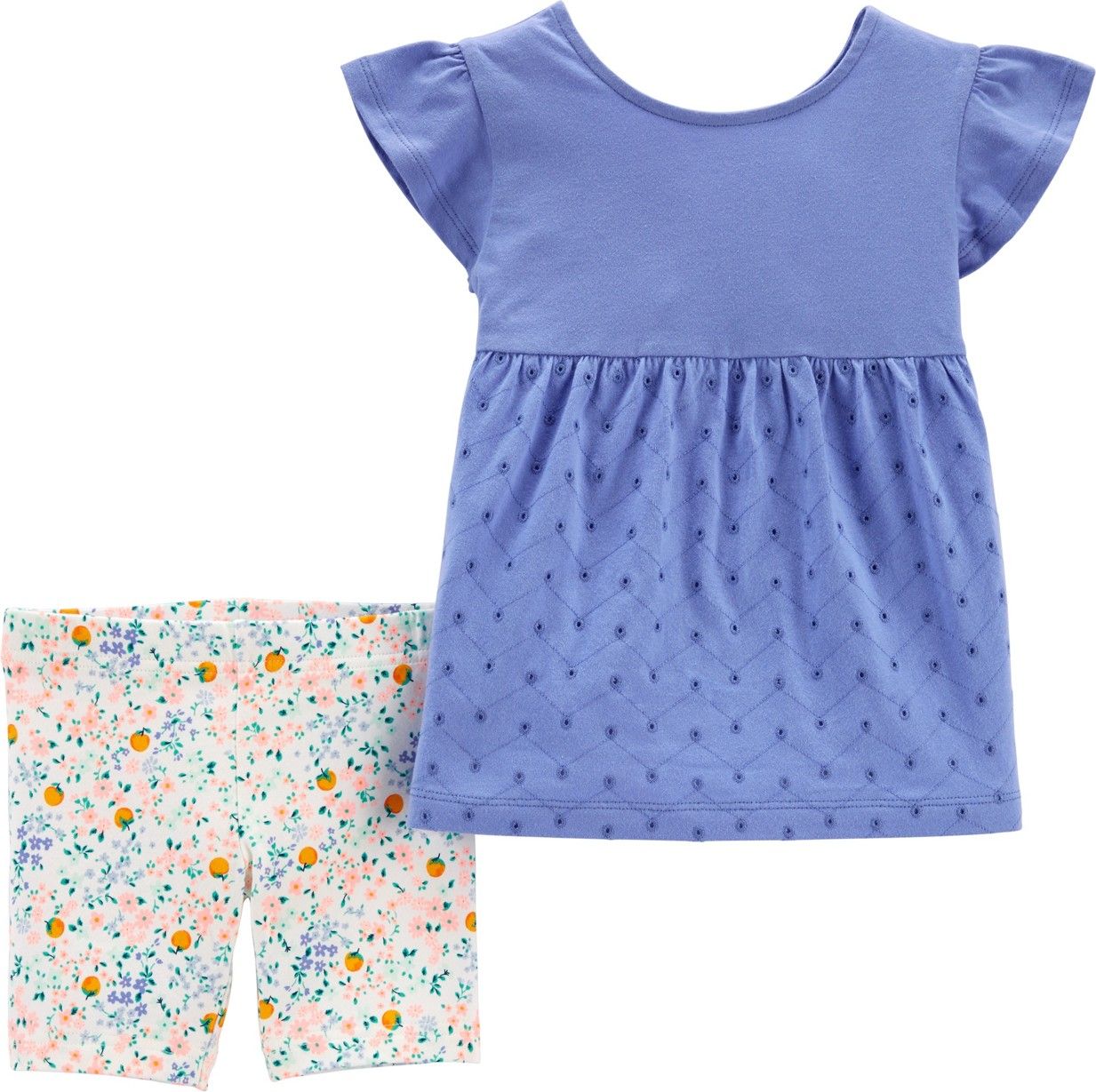 CARTER'S Set 2dílný tunika, kalhoty kr. Blue dívka 3 m, vel. 62 - obrázek 1