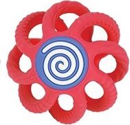 NUBY Kousátko kulička silikonová 3m + červená - obrázek 1