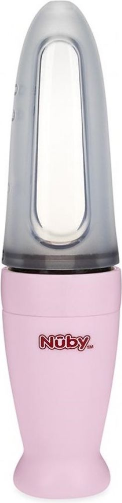 Nuby krmítko silikonové růžové 90 ml - obrázek 2
