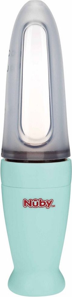 NUBY Krmítko silikonové 90 ml 3m + zelené - obrázek 2