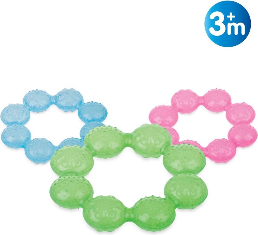 NUBY Kousátko chladící IcyBite 3m + růžová - obrázek 2