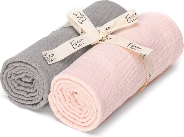 ESECO Pleny mušelínové grey - pink - obrázek 1