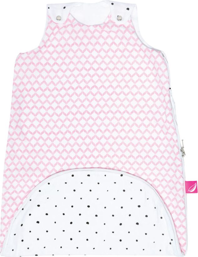 MOTHERHOOD Vak na spaní mušelínových 2v1 Zip a Round Pink Classics 3-18 m 0,5 tog - obrázek 2