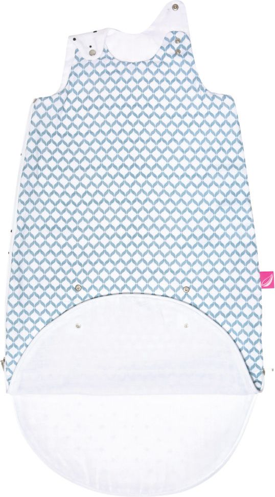 MOTHERHOOD Vak na spaní mušelínových 2v1 Zip a Round Blue Classics 3-18 m 0,5 tog - obrázek 1