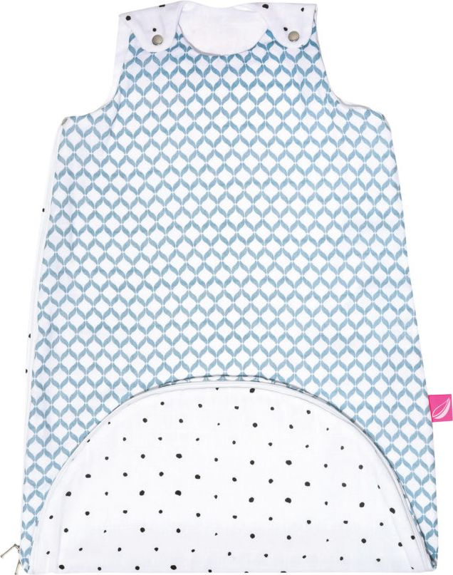 MOTHERHOOD Vak na spaní mušelínových 2v1 Zip a Round Blue Classics 3-18 m 0,5 tog - obrázek 2