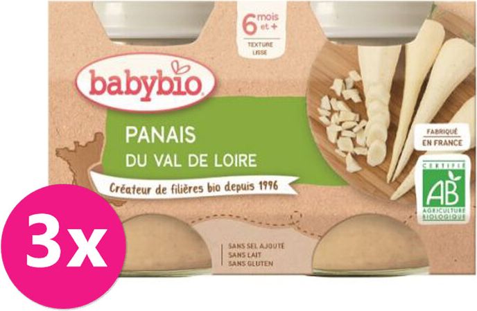 3x BABYBIO Příkrm pastinák 2 x 130 g - obrázek 1