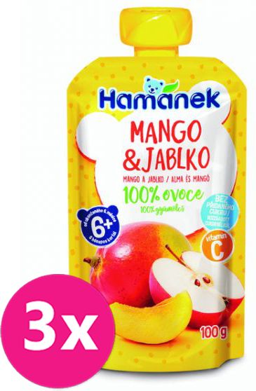 3x HAMÁNEK Mango & jablko 100 g - obrázek 1