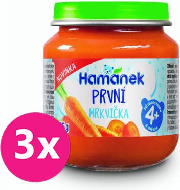 3x HAMÁNEK První mrkvička 125 g - obrázek 1