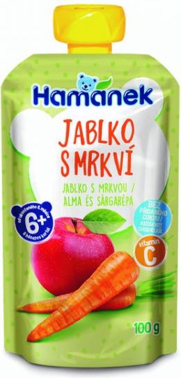 3x HAMÁNEK Jablko s mrkví 100 g - obrázek 2