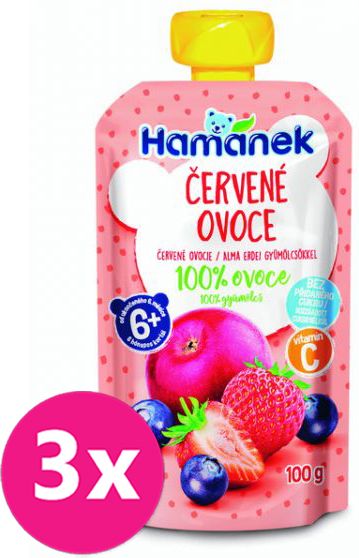 3x HAMÁNEK Červené ovoce 100 g - obrázek 1