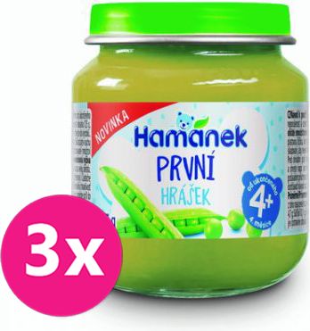 3x HAMÁNEK První hrášek 125 g - obrázek 1