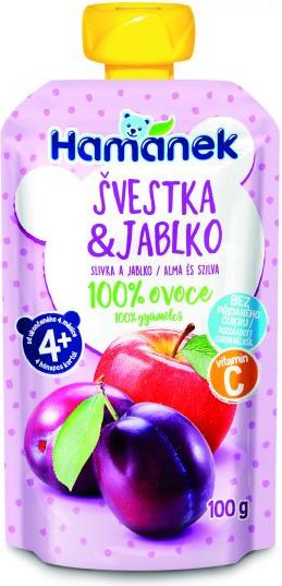 3x HAMÁNEK Švestka & jablko 100 g - obrázek 2