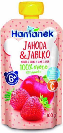 3x HAMÁNEK Jahoda & jablko 100 g - obrázek 2