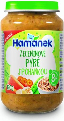 3x HAMÁNEK Zeleninové pyré s pohankou 190 g - obrázek 2