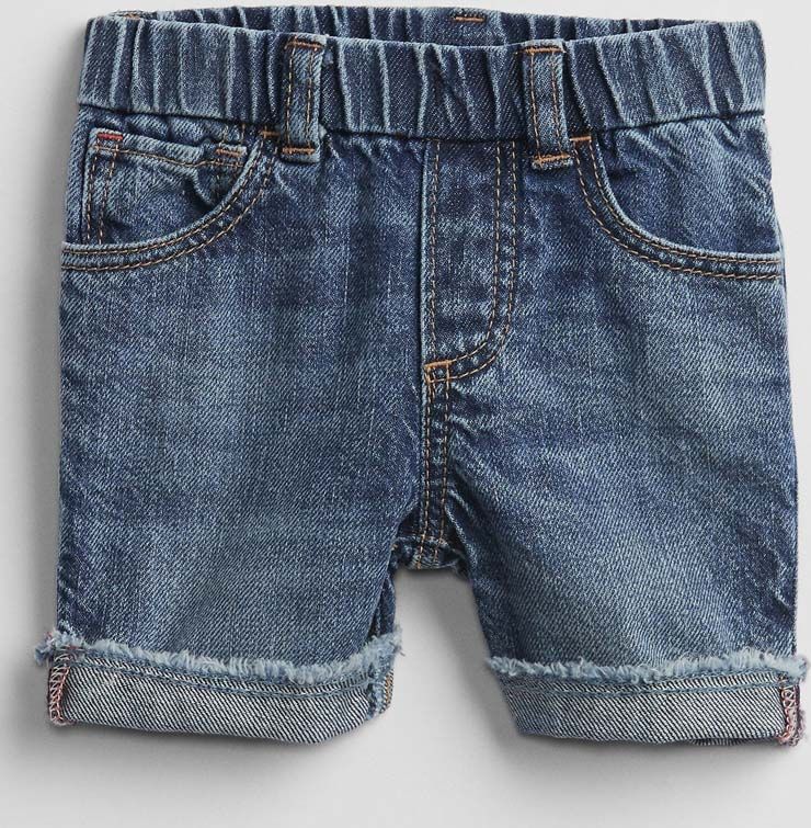 GAP Kalhoty krátké Denim neutrál 12-18m - obrázek 1