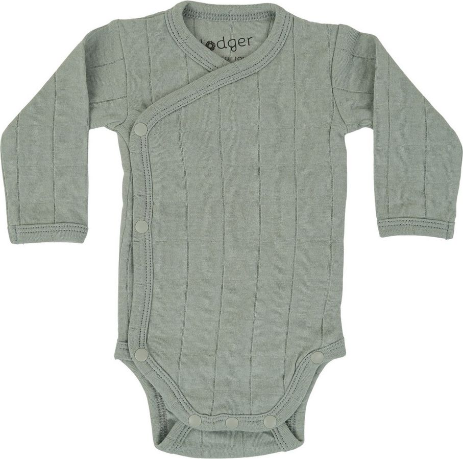 LODGER Body dětské s dlouhými rukávy Romper Tribe Silt Green vel. 62 - obrázek 1